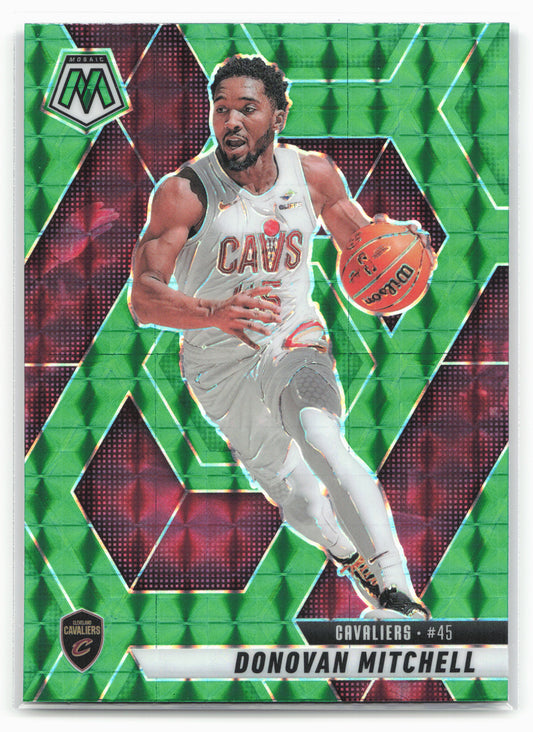 2024-25 Panini Mosaic #102 Donovan Mitchell Green Mosaic