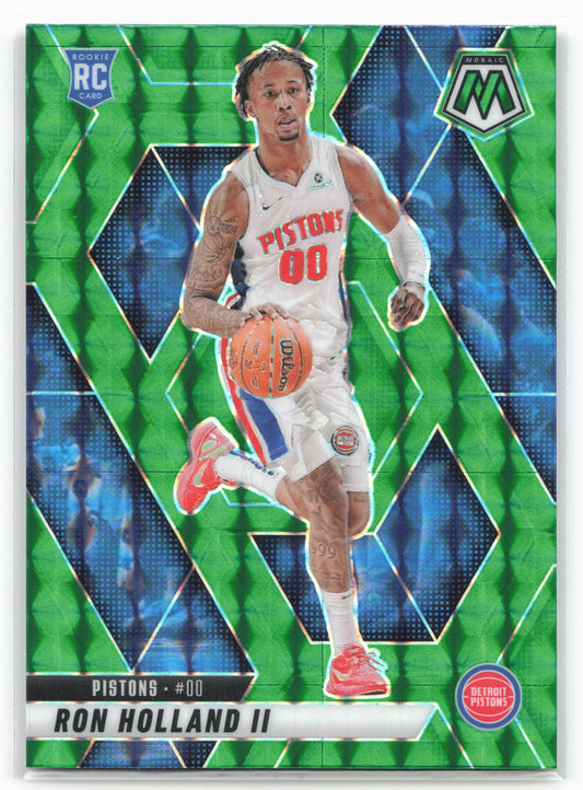 2024-25 Panini Mosaic #219 Ron Holland II Green Mosaic