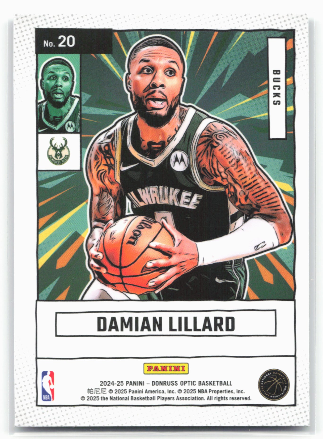 2024-25 Donruss Optic #20 Damian Lillard Net Marvels 20692