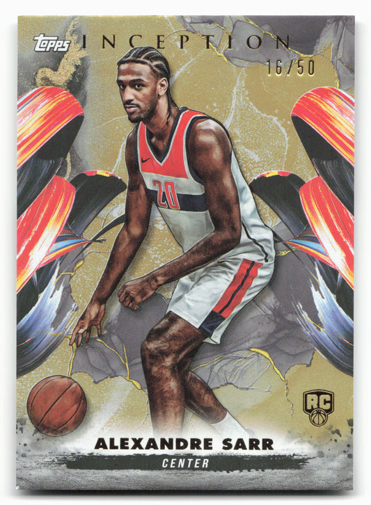 2024-25 Topps Inception #2 Alexandre Sarr Gold 16/50