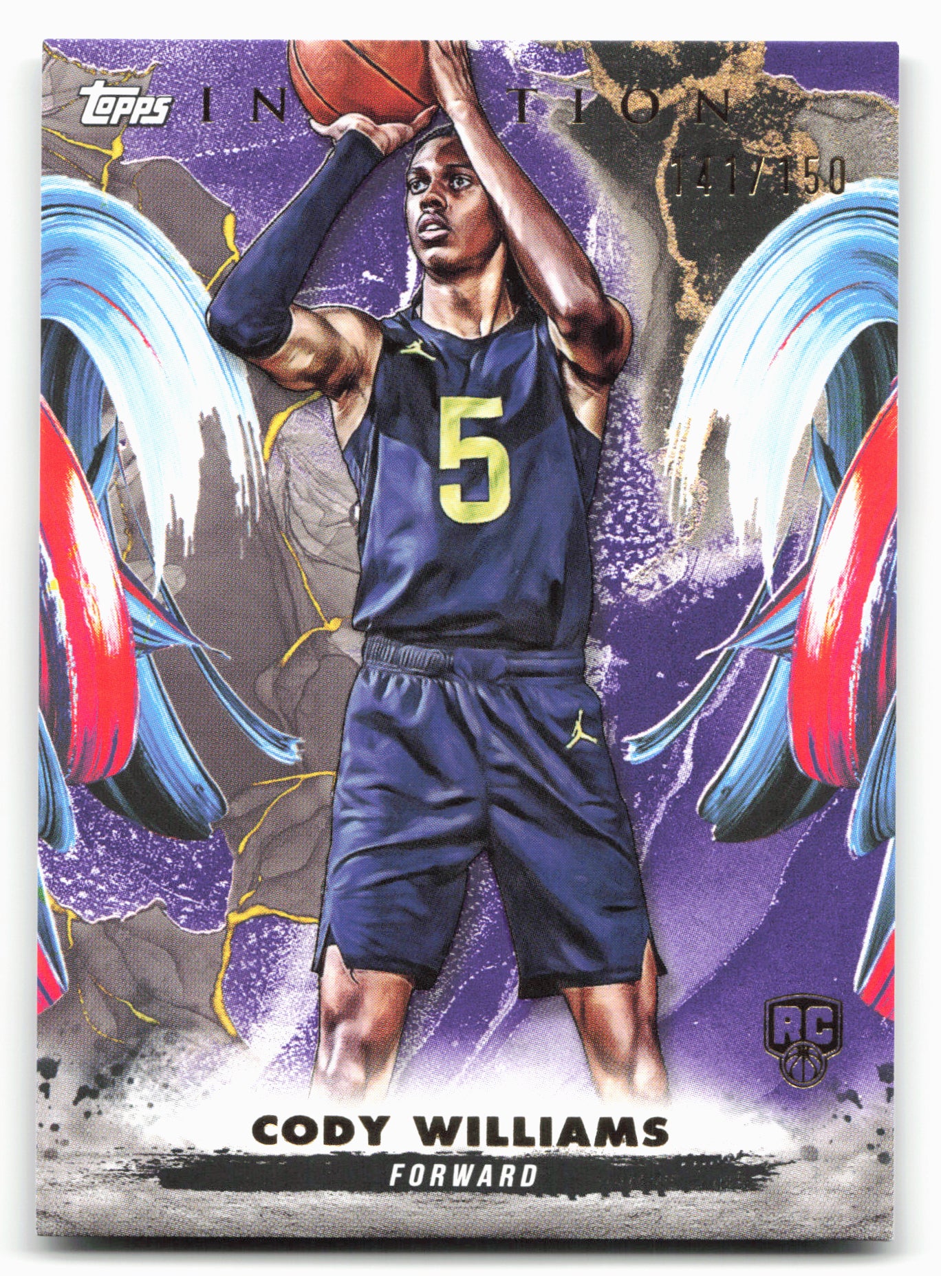 2024-25 Topps Inception #8 Cody Williams Purple 141/150