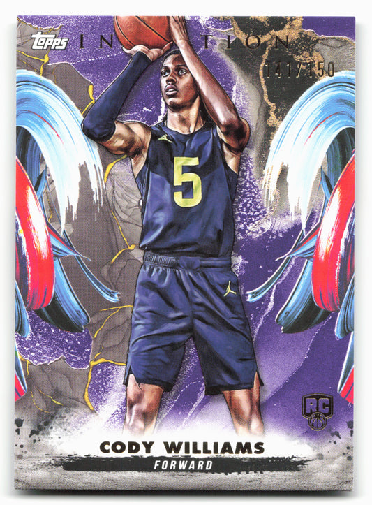 2024-25 Topps Inception #8 Cody Williams Purple 141/150