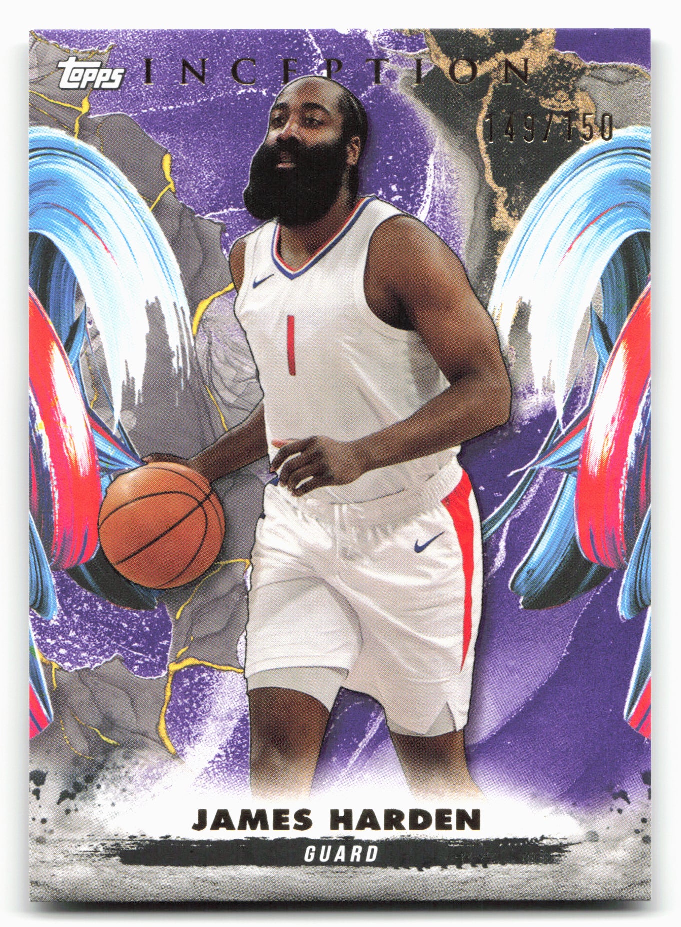 2024-25 Topps Inception #81 James Harden Purple 149/150