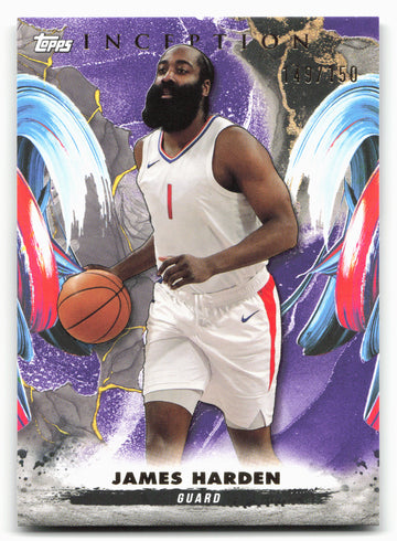 2024-25 Topps Inception #81 James Harden Purple 149/150