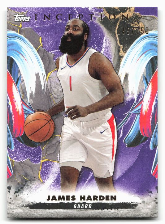 2024-25 Topps Inception #81 James Harden Purple 149/150