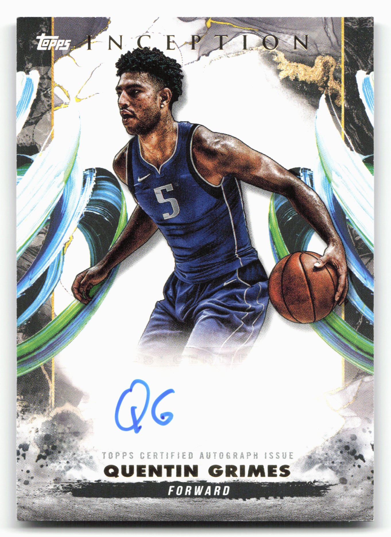 2024-25 Topps Inception AC-QC Quentin Grimes Autograph Card
