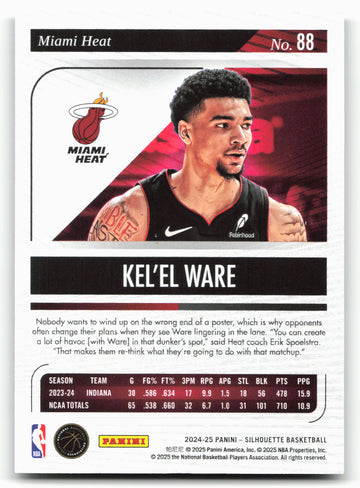 2024-25 Panini Silhouette #88 Kel'el Ware