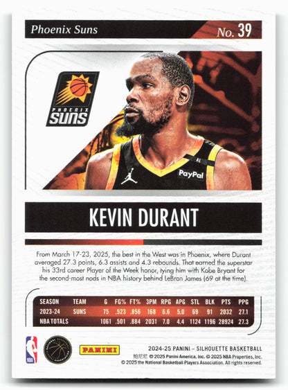 2024-25 Panini Silhouette #39 Kevin Durant Purple 073/125