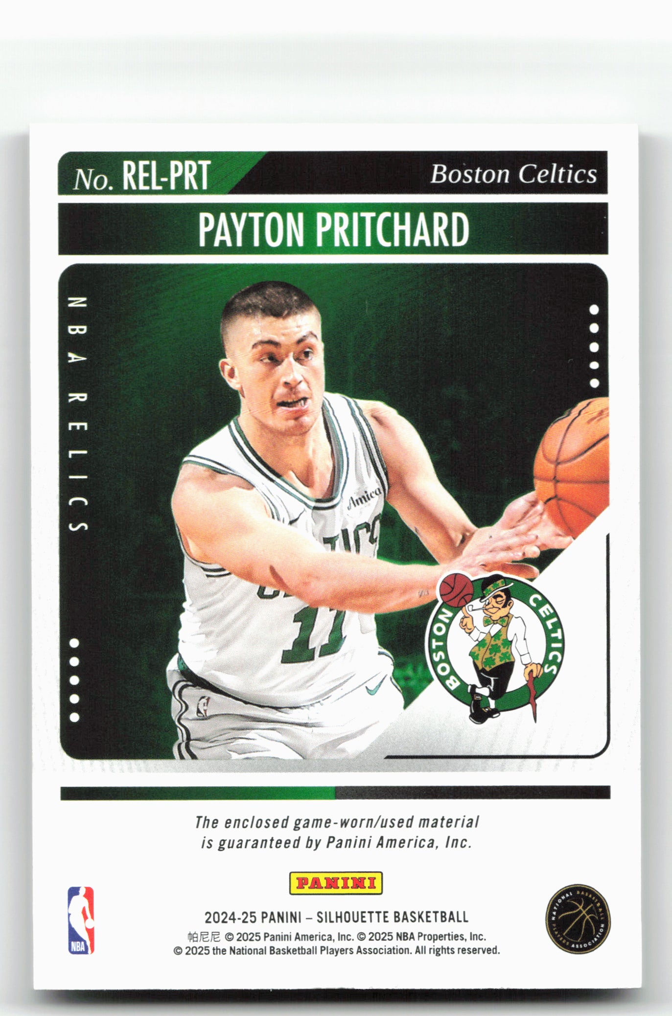 2024-25 Panini Silhouette #REL-PRT Payton Pritchard
