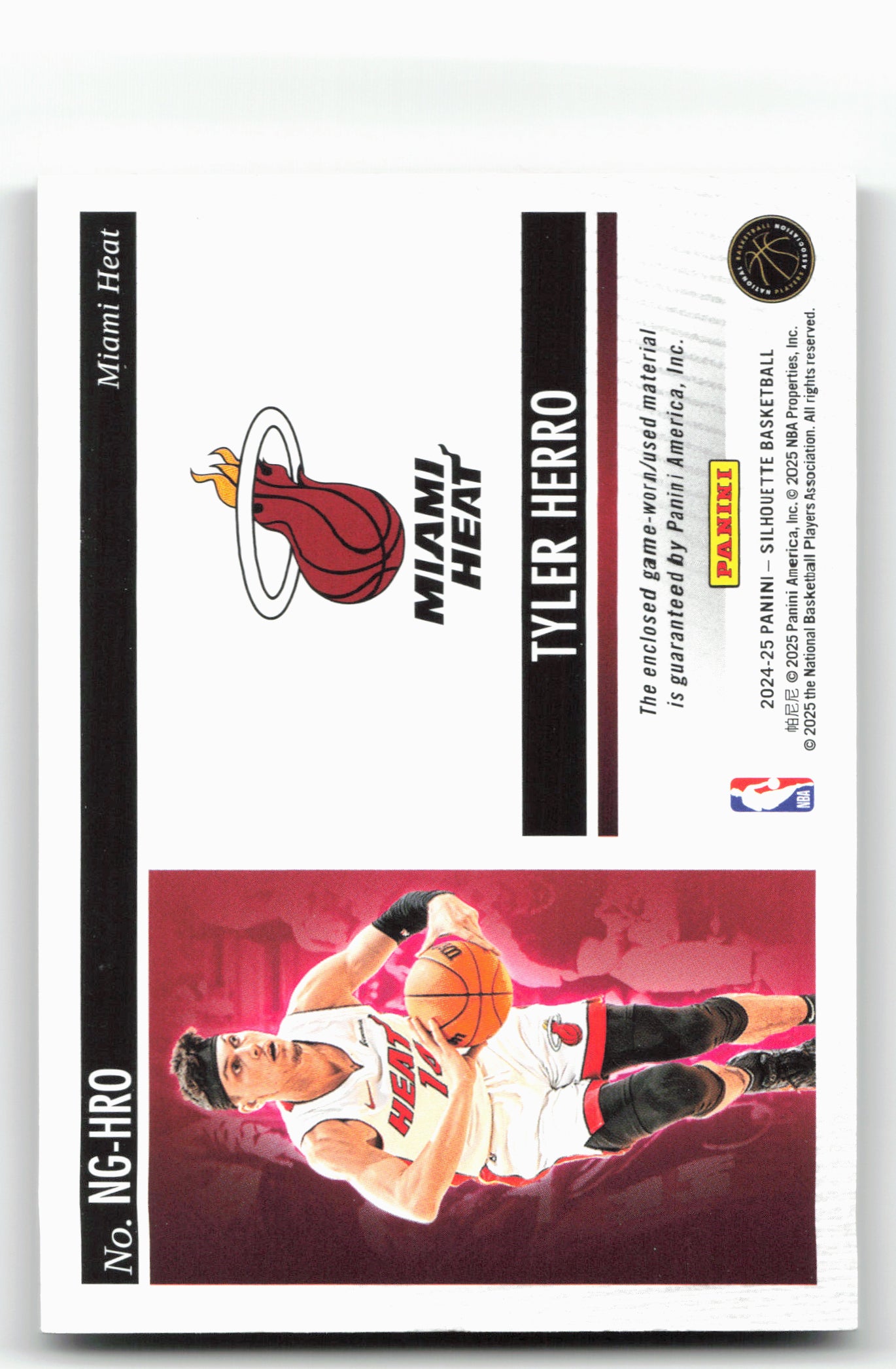 2024-25 Panini Silhouette NG-HRO Tyler Herro NBA Gear 03/99