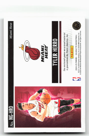 2024-25 Panini Silhouette NG-HRO Tyler Herro NBA Gear 03/99