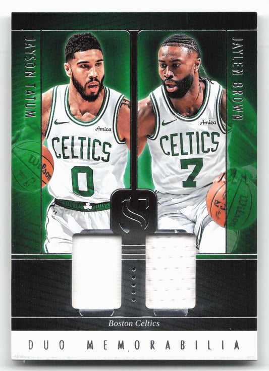 2024-25 Panini Silhouette #DUO-BOS Tatum and Brown Duo MEM