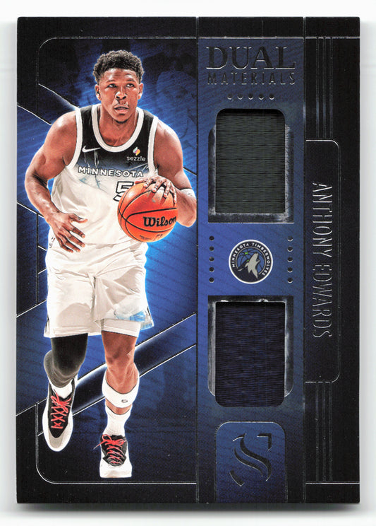 2024-25 Panini Silhouette #DMA-ANT Anthony Edwards Dual Materials