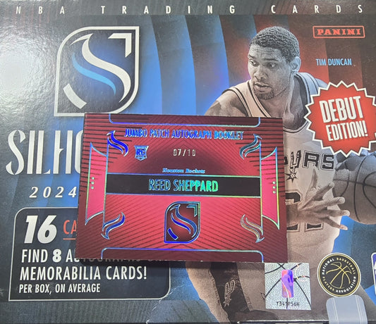 2024-25 Panini Silhouette #JPA-REE Reed Sheppard Jumbo Booklet 07/10