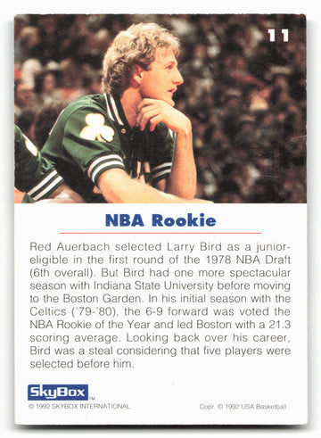 
1992 SkyBox USA #11 Larry Bird