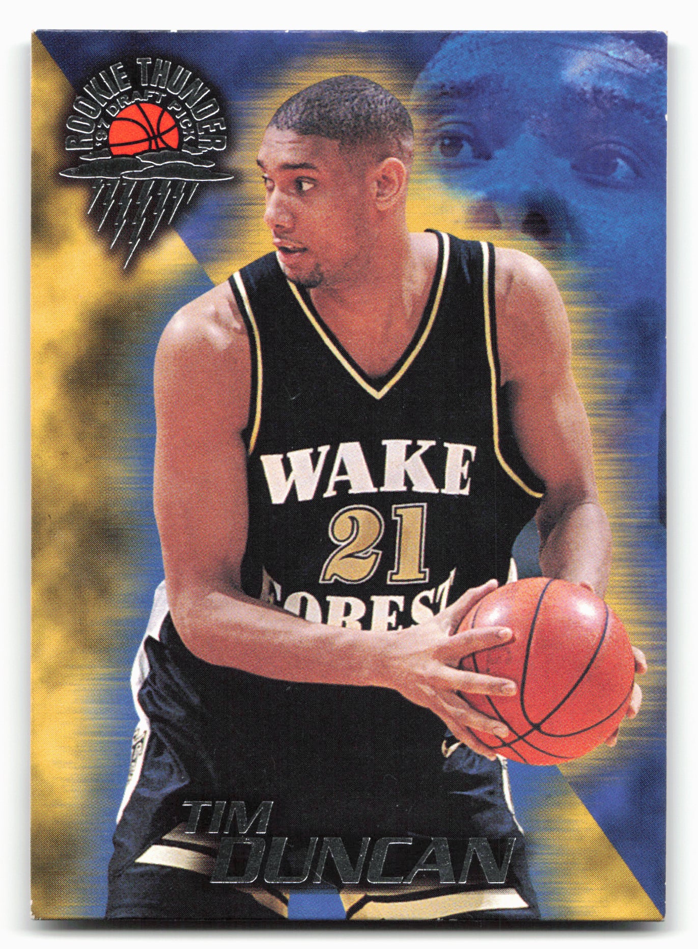 1997 Wheels Rookie Thunder #1 Tim Duncan
