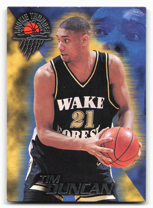 1997 Wheels Rookie Thunder #1 Tim Duncan