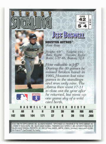 
1996 Finest #42 Jeff Bagwell