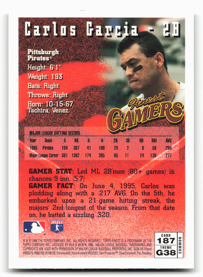 1996 Finest #187 Carlos Garcia