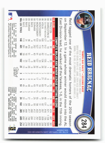 2011 Topps #284 Reid Brignac