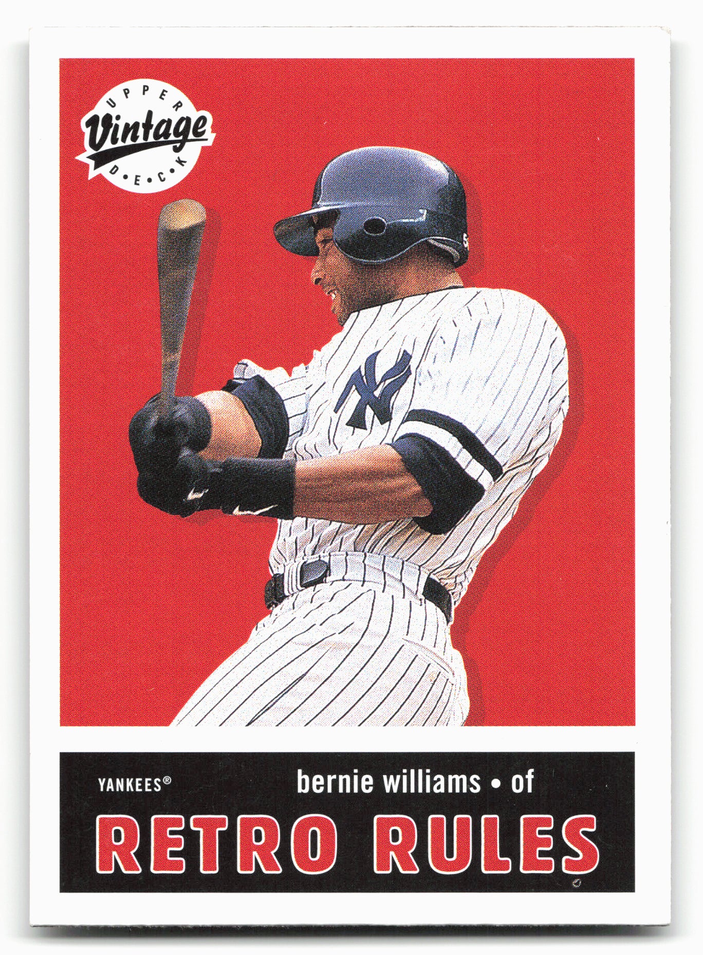 2001 Upper Deck Vintage #R12 Bernie Williams Retro Rules