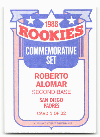 1989 Topps #1a Roberto Alomar Glossy Rookies