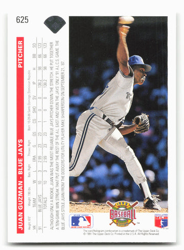 
1992 Upper Deck #625 Juan Guzman