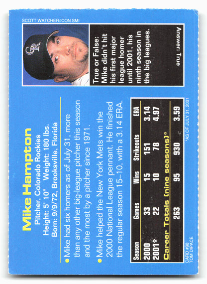 2001 Sports Illustrated for Kids #98 Mike Hampton