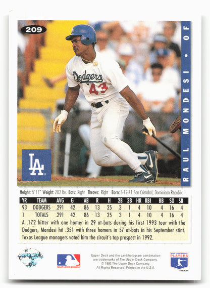 1994 Collector's Choice #209 Raul Mondesi