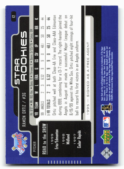 2000 Upper Deck #12 Ramon Ortiz