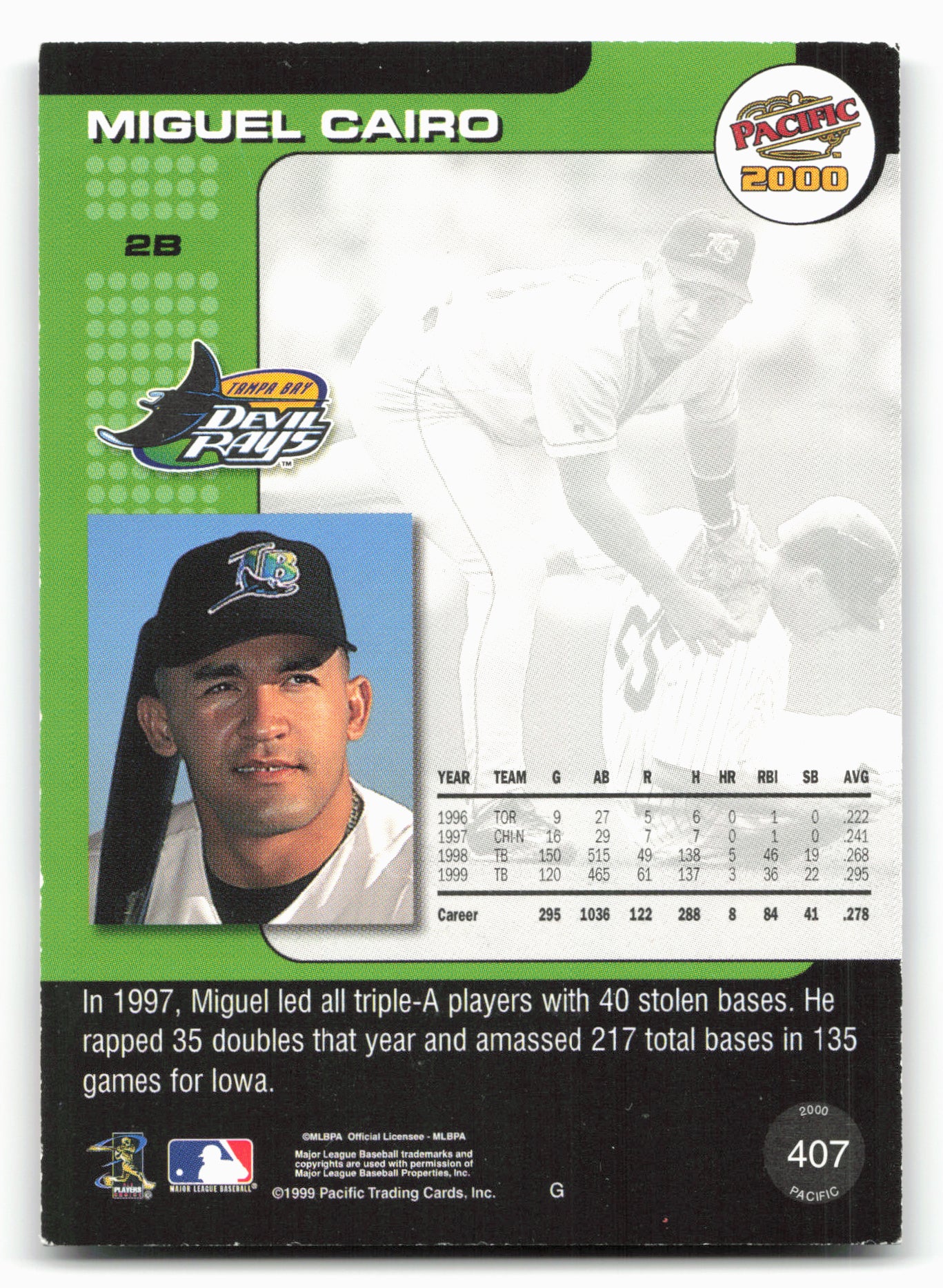 2000 Pacific #407 Miguel Cairo