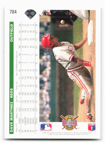 
1992 Upper Deck #784 Dave Martinez