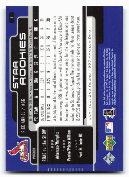 2000 Upper Deck #1 Rick Ankiel