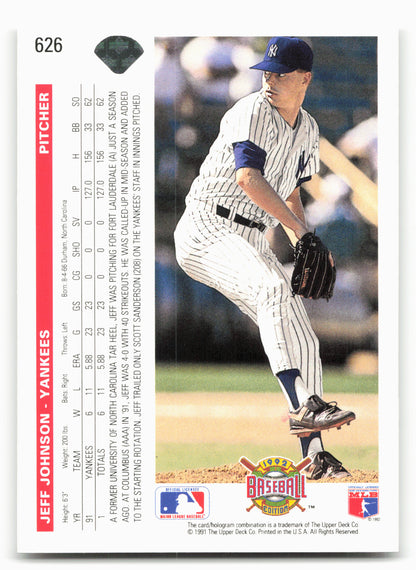 1992 Upper Deck #626 Jeff Johnson