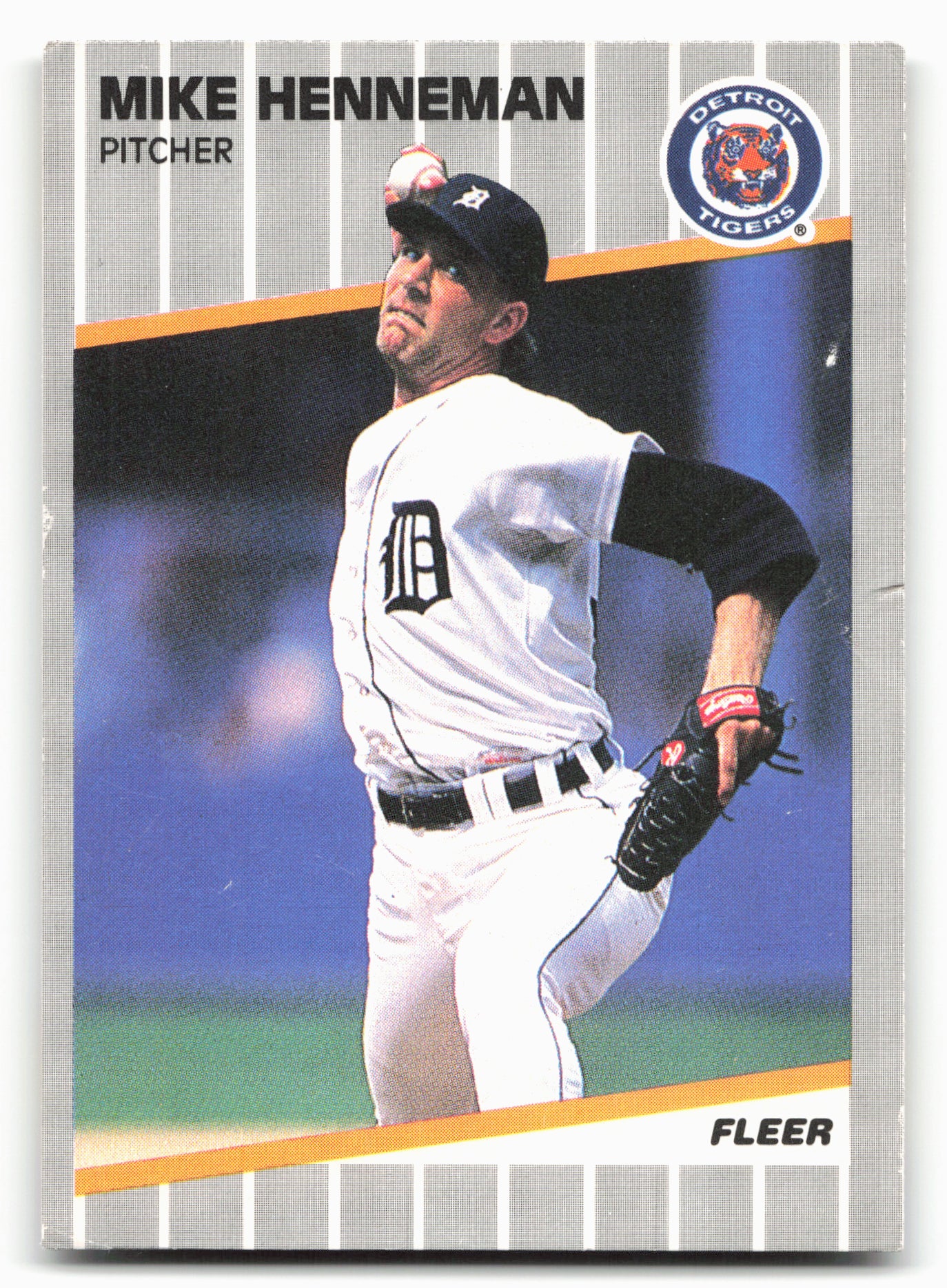 1989 Fleer #134 Mike Henneman