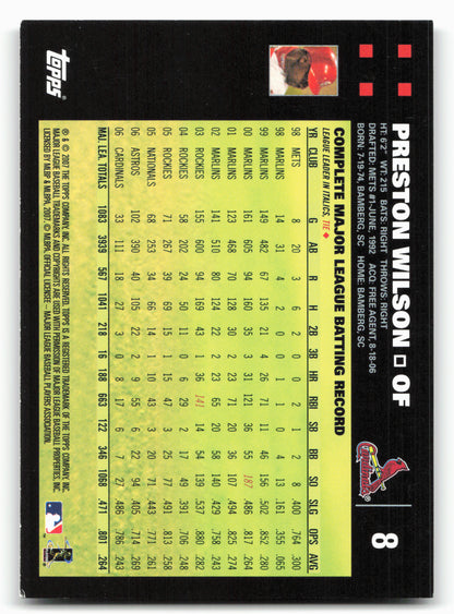 2007 Topps #8 Preston Wilson