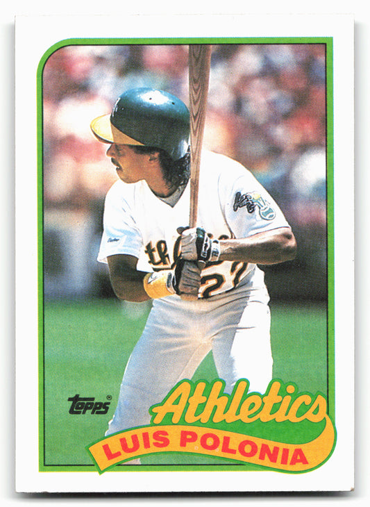 1989 Topps #424 Luis Polonia