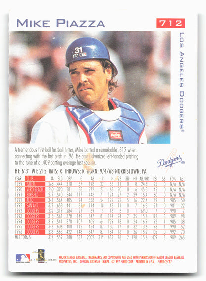 1997 Fleer #712 Mike Piazza