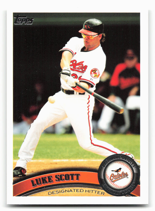 2011 Topps #294b Luke Scott Sparkle