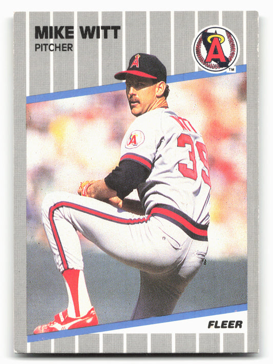 1989 Fleer #490 Mike Witt