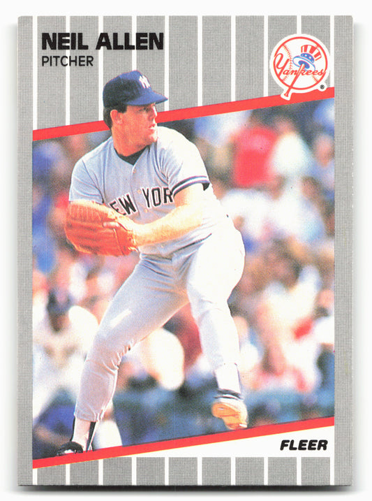 1989 Fleer #250b Neil Allen