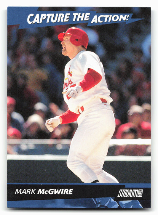 2001 Stadium Club #CA4 Mark McGwire Capture the Action