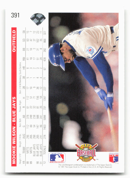 1992 Upper Deck #391 Mookie Wilson