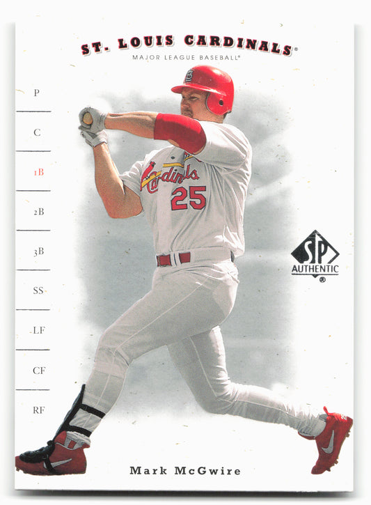 2001 SP Authentic #51 Mark McGwire