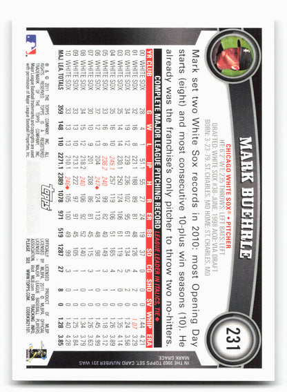 2011 Topps #231 Mark Buehrle