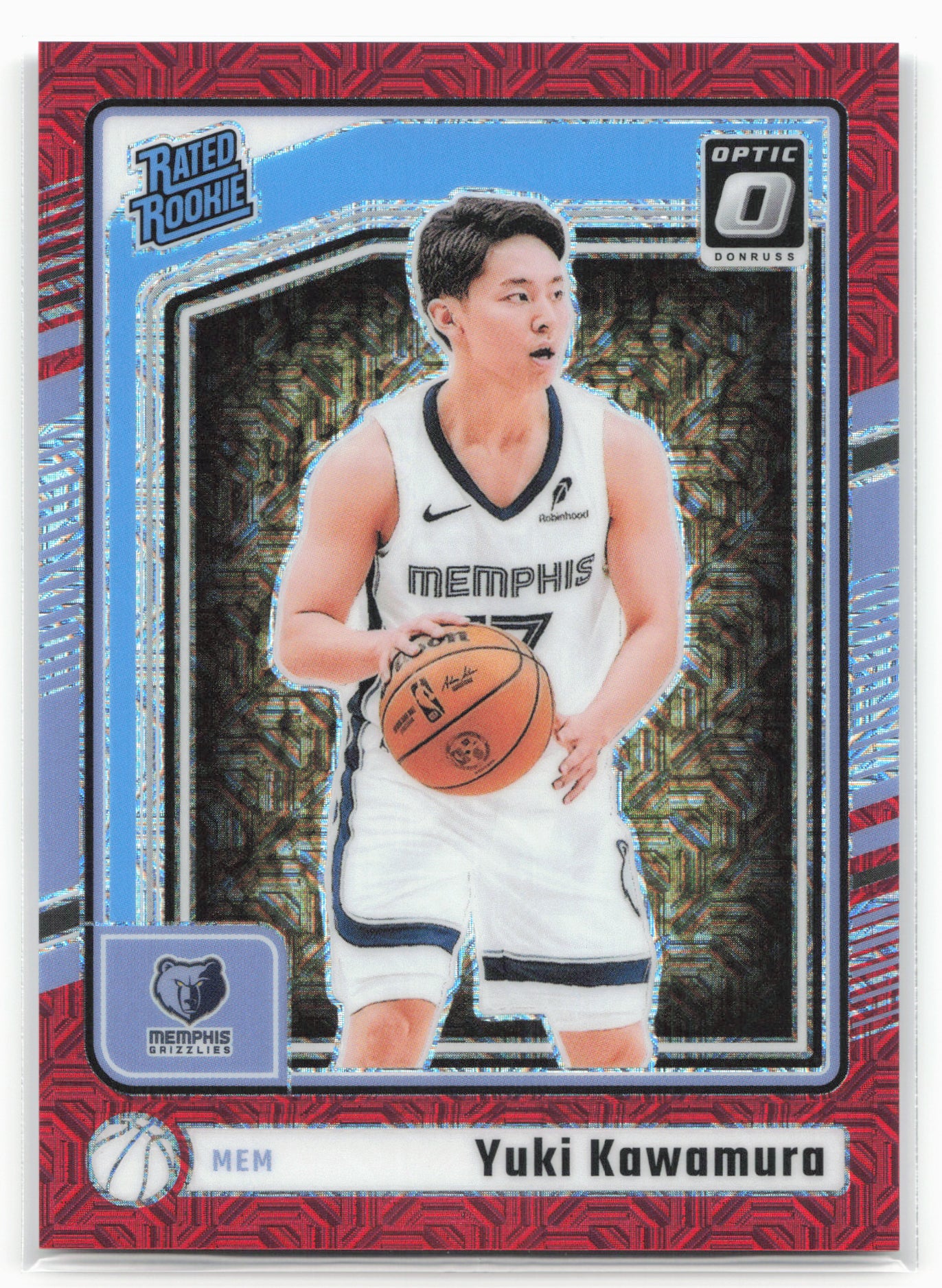 2024-25 Donruss Optic #287 Yuki Kawamura Choice Red #/88