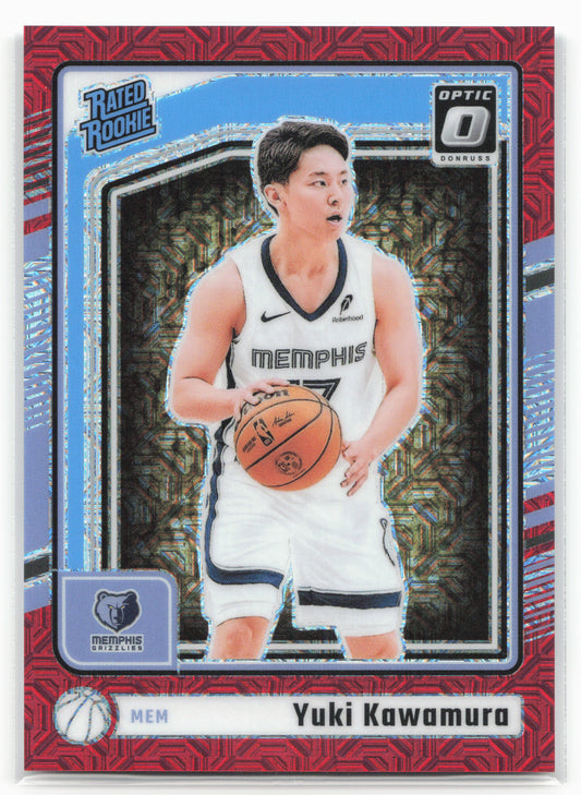2024-25 Donruss Optic #287 Yuki Kawamura Choice Red #/88
