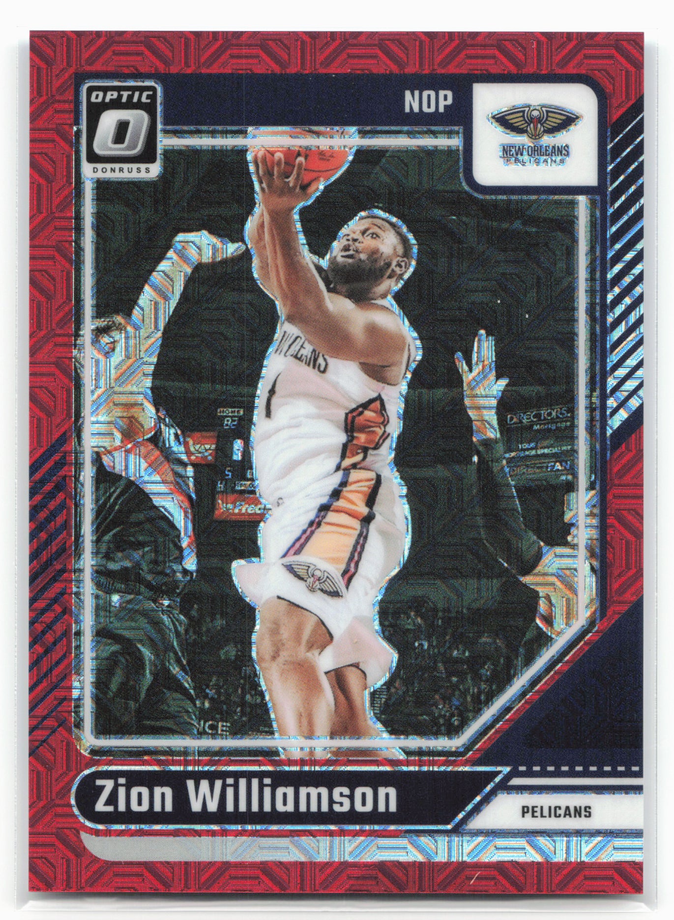 2024-25 Donruss Optic #173 Zion Williamson Choice Red #/88