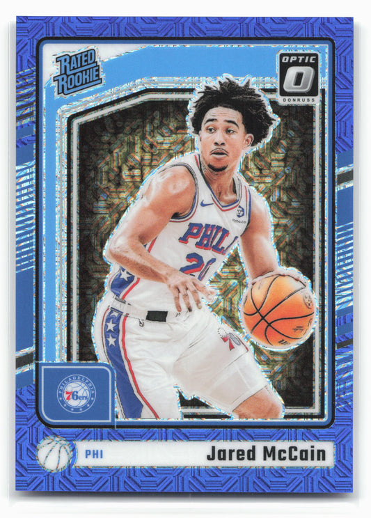 2024-25 Donruss Optic #270 Jared McCain Choice Blue #/24