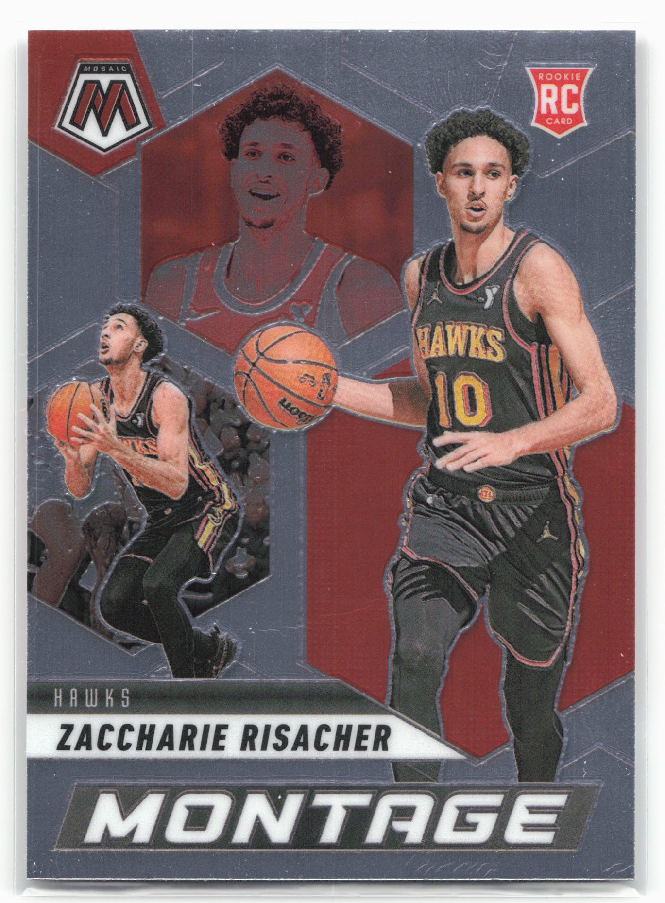 2024-25 Panini Mosaic #8 Zaccharie Risacher Montage